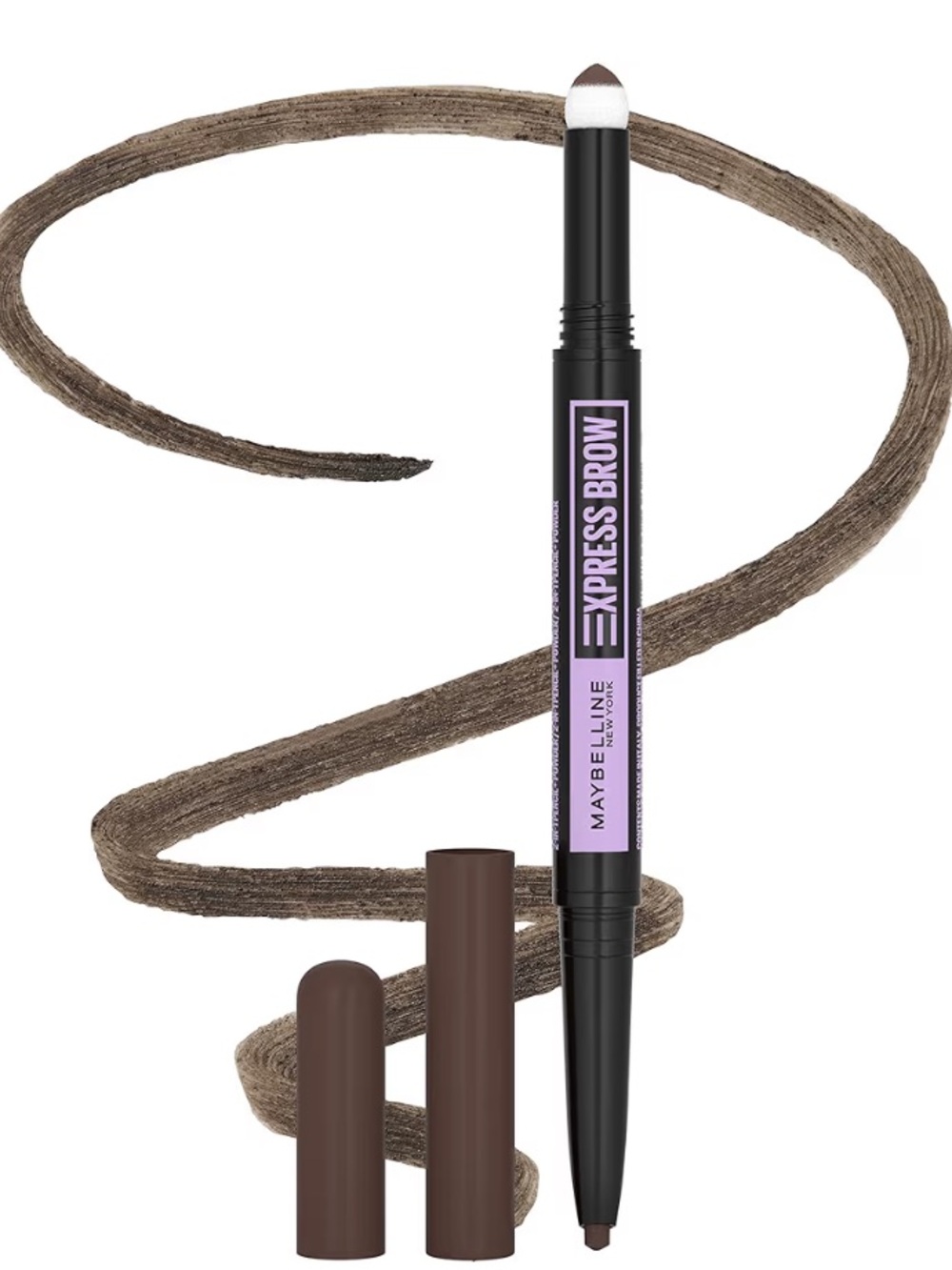 Maybelline Express Brow Dual-Ended Pencil — Deep Brown New